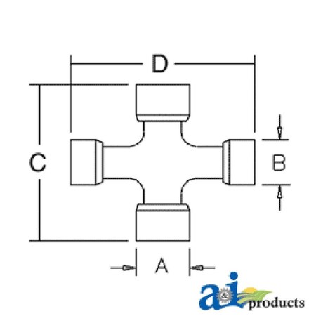 Aftermarket Cross And Bearing Kit Extended Lube A-201-8261